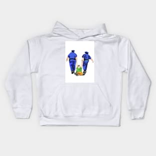 police arresting people Kids Hoodie